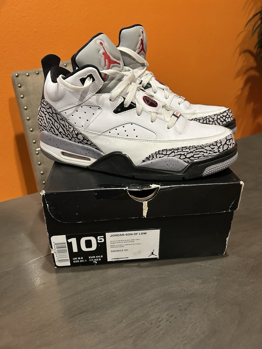 シューズ(男性用) JORDAN SON OF LOW Size 10.5 - Jordan Son of Mars Low White Cement for sale