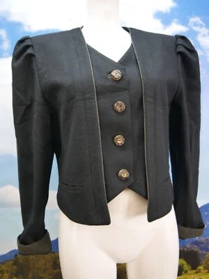 Original Alphorn schwarze Dirndljacke Second Hand schöne Trachtenjacke Gr.40 - Bild 1 von 4