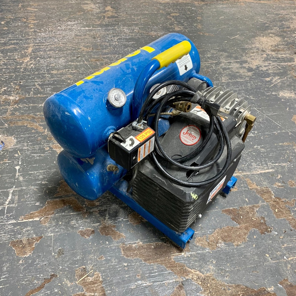 JENNY - 2HP 115V Portable Air Compressor Model AM780-HC4V | eBay