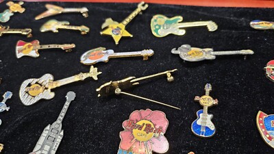 Hard Rock Pin Display Case Collection 56 Pc. Lot Worldwide