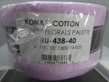 Robert Kaufman Roll Up/Jelly Roll - FANCY FLORALS PALETTE RU-438-40 NEW b2