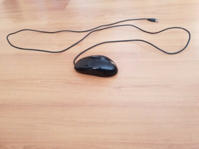 Logitech Maus intensive black (schwarz) - Optical Stromversorgung über USB 