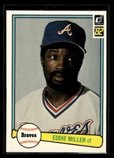 1982 Donruss Baseball #425 Eddie Miller "Set Break" Mint Atlanta Braves