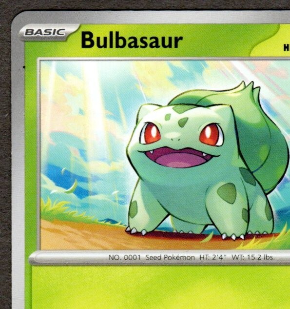 Black Spot ERROR! Bulbasaur 001/165 SV Pokemon 151 NM Common