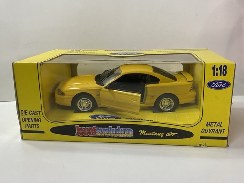 Jouef Evolution Ford Mustang GT Yellow Convertible DieCast Scale 1:18