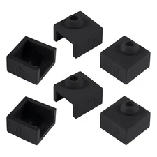 Aokin 3D Printer Heater Block Silicone Sock Hotend Cover 6Pcs Black 
