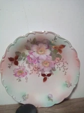 Vintage Rare Schumann Arzberg Germany Bavaria 12" Chop Plate Wild Rose