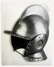 SCA LARP 18GA Steel Medieval Knight Warrior SIGISMUND STURMHAUBE Burgonet Helmet