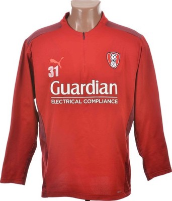 ROTHERDAM UNITED 2020/2021 FOOTBALL 1/4 ZIP TRAINING TOP PUMA SIZE L ADULT