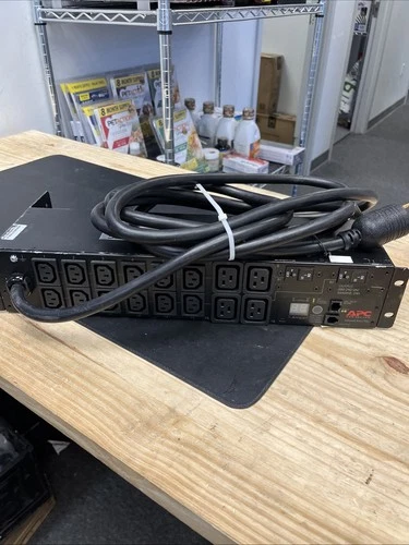APC AP7811 2U Metered 30A 208V Rack PDU W/ (12) C13s and (4) C19 Outlets