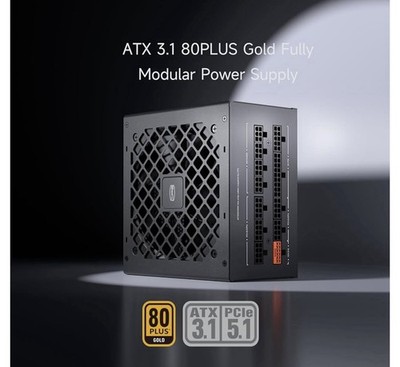 CPS Power Supply Fully Modular 650 W ATX 3.1 80 Plus Gold Certified PCIe 5.1