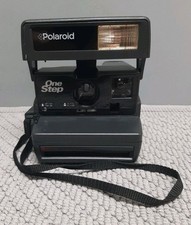 Vintage Polaroid 600 One Step Flash Instant Film Camera With Strap