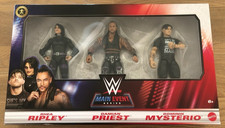 BNIB WWE Main Event RHEA RIPLEY + DOMNIKI MYSTERIO + DAMIAN PRIEST Action Figure