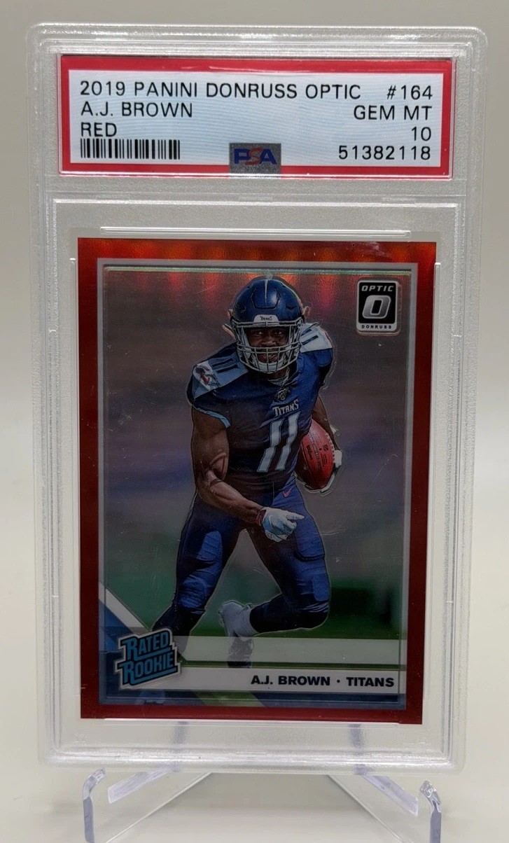 AJ Brown Panini Donruss Optic #164 Red