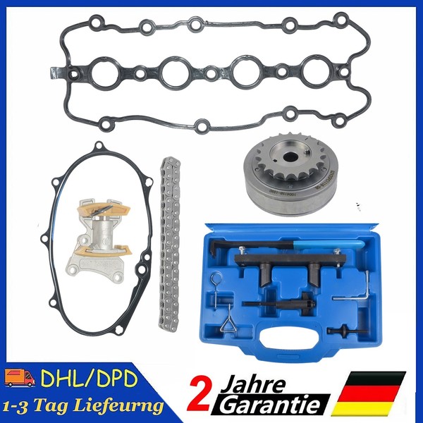 Steuerkettesatz & Werkzeug FüR Audi VW Skoda Seat 2.0 FSI T10252 AXX BWA BWE CDL-image