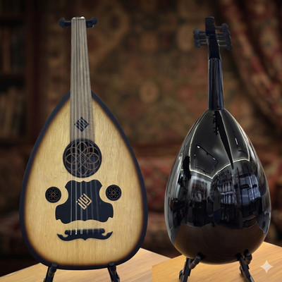 Syrian Oud Handmade   Arabic Lute Instrument   Rich Professional Sound