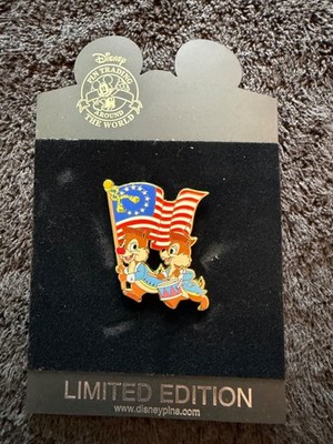 RARE Disney Chip n Dale July 4th Drumming 2008 DS LE 250 Pin