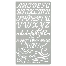 Aleks Melnyk No.34.2 Metal Wood Burning Alphabet and Number Stencil, Letter T...