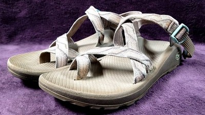 Chaco Z Cloud 2 Z2 Size 10 Regular Women's Candy Gray Turquoise Sport Sandal