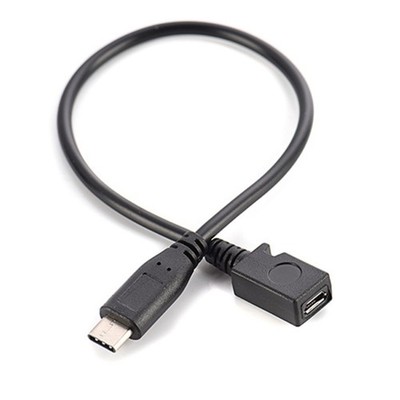 USB TypeC to Micro USB Cable, UsbC Male to MicroUSB Female Adapter Converter