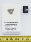 Lunar Meteorite Laâyoune 002 - Feld Breccia (Morocco - 0.80 Grams - 068 **)