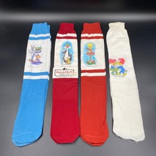 Bonnie Doon Looney Tunes Vintage 70s Knee High Socks Lot Bugs Tweety Woody 8-11