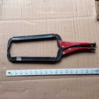 Blue Point by Snap On Tools Large Locking C-Clamp VGP12418 Black Red