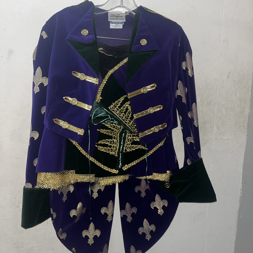 Sexy  Jester Mardi Gras Maiden Theatrical Adult Costume" Adult Sz S 4-6 Bustier - Image 4 of 4