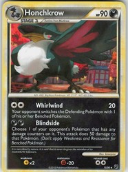 Honchkrow 15/90 Undaunted Rare Non-Holo