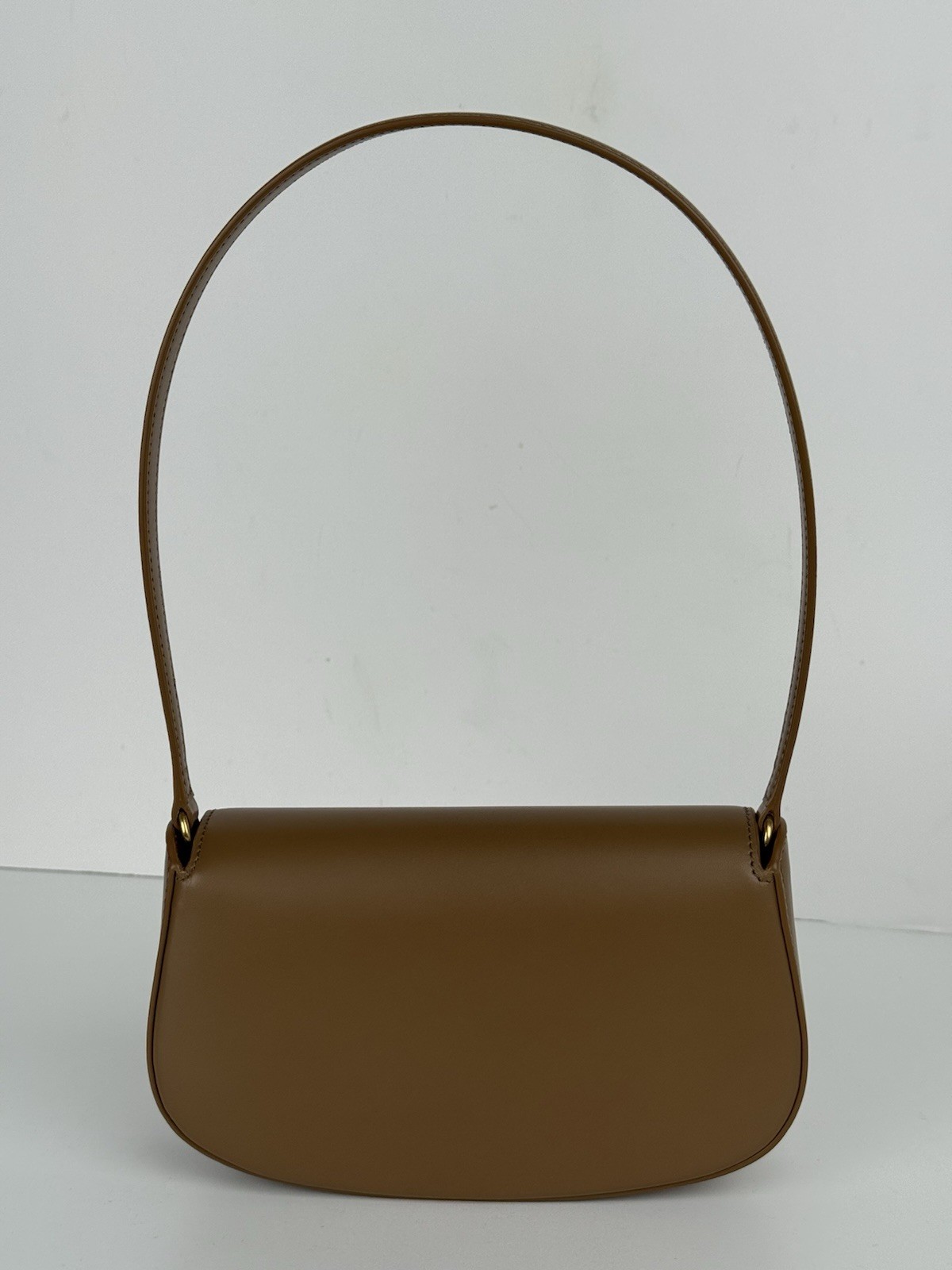 Borsa a tracolla Saint Laurent Voltaire in pelle marrone