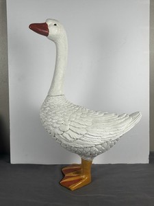 Poly Resin 19" Porch Goose Yard Art Statue Decor