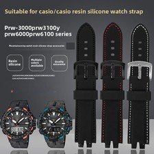 For Casio Protrek PRW-3000310060006100Y Rubber Silicone Watch Band Strap Mens