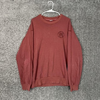 Reigning Champ Men S Red Pullover Sweatshirt Size Medium Crewneck
