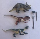 Jurassic Park Dinosaur Lot 1997 Jp06 Raptor Jp13 Raptor Jp45 Triceratops