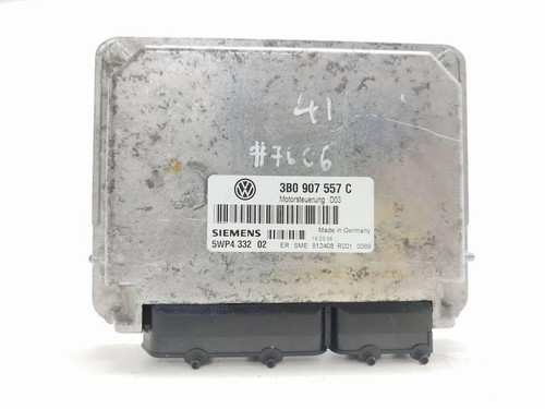 VW PASSAT B5 3B2 Motorsteuergerät ECU 3B0907557C 1.60 Petrol 74kw 1998 31959858