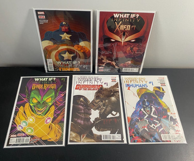 What If? Infinity One-Shots (5 comics) Inhumans, Dark Reign, X-men, Thanos, GOTG