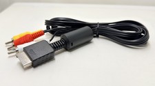 PS2/PS3 5 Pin Replacement AV Cable- AV to RCA- 6 Feet- Flat Cord