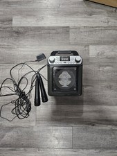 Singing Machine Groove Mini Karaoke System - Black Bluetooth Tested and Working