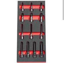 FACOM MODM.SV Module de 13 douilles 1/2" XZN, M6 - M18