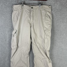 Carhartt Force Ripstop Cargo Pants Mens 38x32 Beige Relaxed Fit Workwear 101148