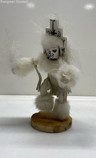 13" Native American Kachina White Cloud Dancer Doll SIGNED