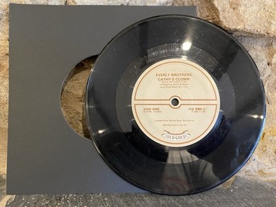The Everly Brothers - Cathy's Clown / Temptation 7'' Single 1980 Old Gold OG 9069