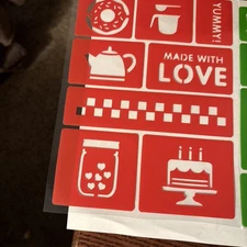 Eight Sets of Plastic Stickers. New. Great for Crafts Cards See All Pictures.