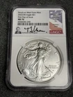 2022(W) NGC MS70 FDOI American Silver Eagle Dollar URAM-SIGNED, 1 Oz ASE $1