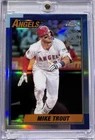 MIKE TROUT RARE TOPPS CHROME REFRACTOR INSERT INVESTMENT CARD ANGELS