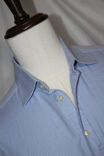 CHARLES TYRWHITT 16-36 Blue Cotton Dress Shirt Classic Fit