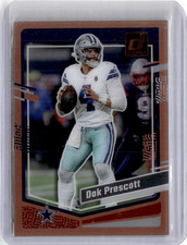 2023 Panini Clearly Donruss Bronze Dak Prescott 40/75 SP Dallas Cowboys #14