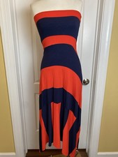 Gap convertible dress skirt extra small red and navy stripe tube dress Y2K