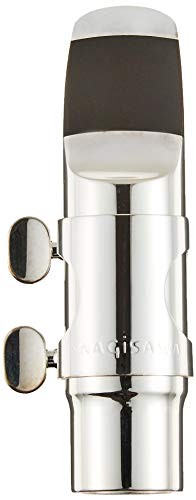 Мундштук ЯНАГИСАВЫ металлический с посеребренным покрытием Размер сопрано-саксофона: 5 открытых