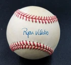 Ryan Klesko Braves Signed Rawlings ONLB Baseball Blue Pen Autograph Sweet Spot